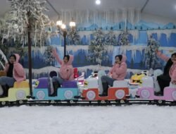 Snow World, Wahana Salju Pertama di Kaltim Resmi Dibuka di Samarinda Theme Park