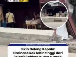 Drainase Lebih Tinggi dari Jalan, Warga Samarinda Terancam Banjir Lokal Setiap Hujan